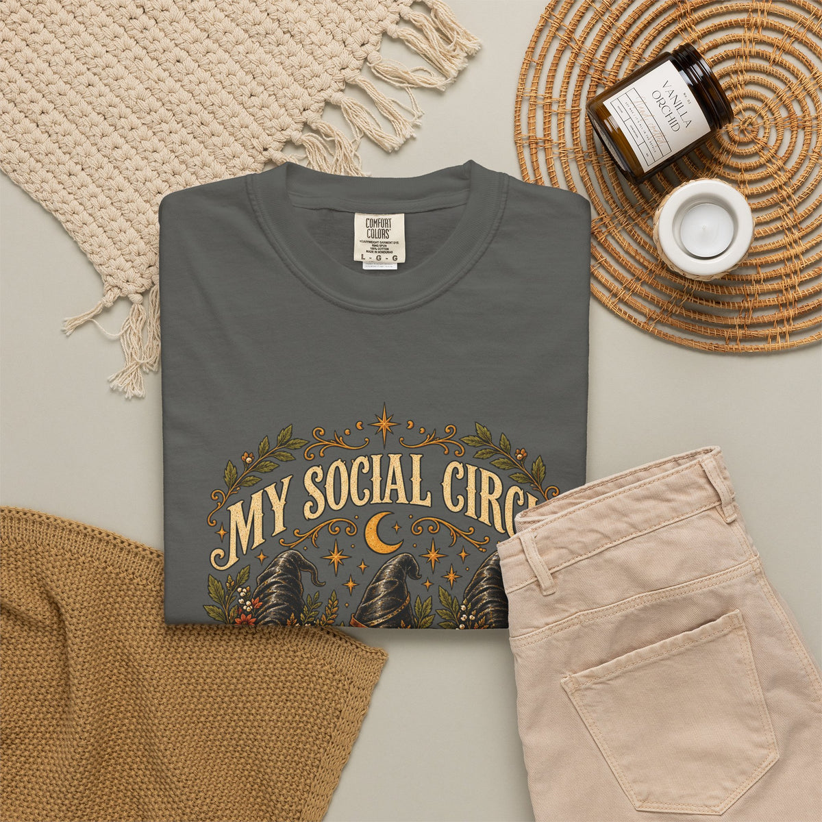My Social Circle Is a Coven Witchy Graphic Tee