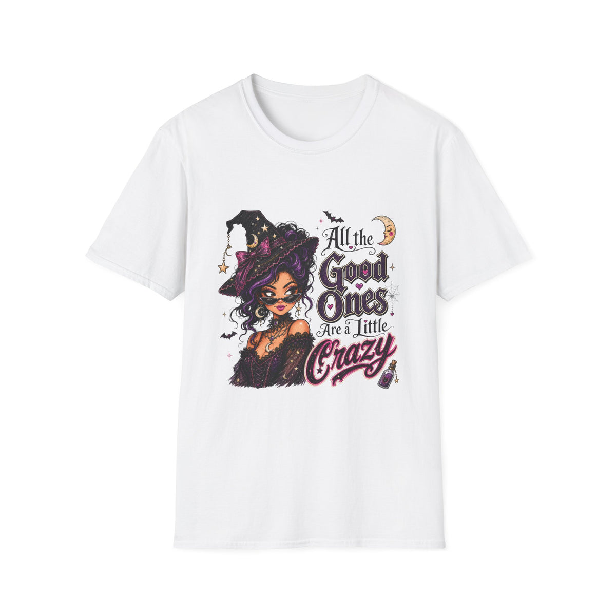 All the Good Ones Are a Little Crazy Tee | Witchy Halloween Graphic Shirt