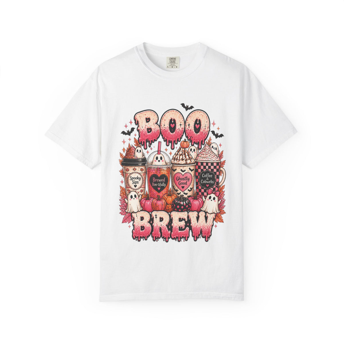 Boo Brew Halloween T‑Shirt — Spooky Coffee & Candy Graphic Tee