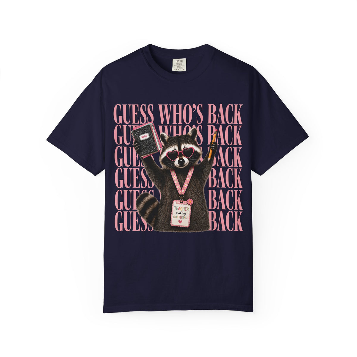 Guess Who's Back Raccoon Graphic Tee
