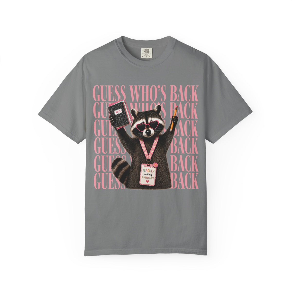 Guess Who's Back Raccoon Graphic Tee