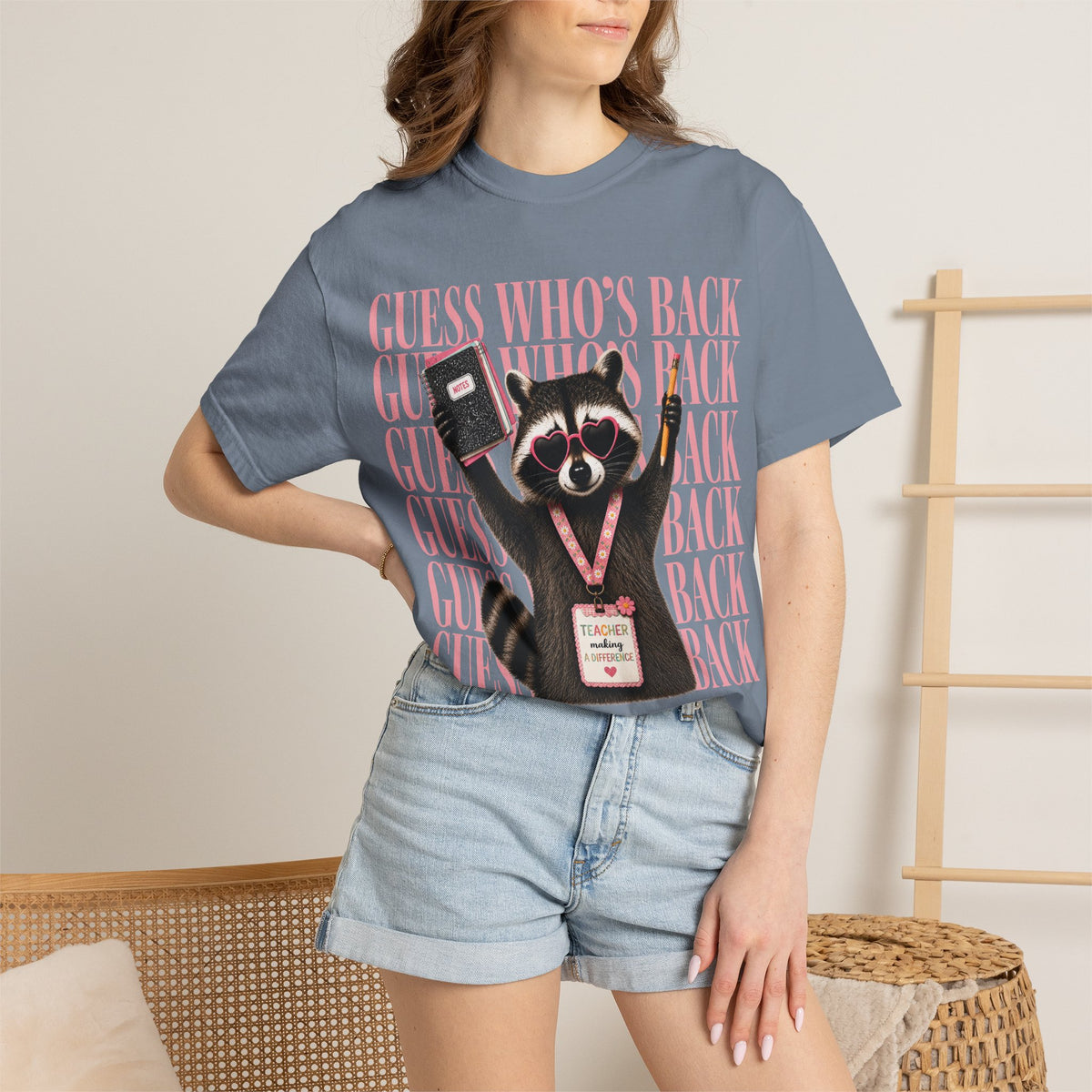 Guess Who's Back Raccoon Graphic Tee