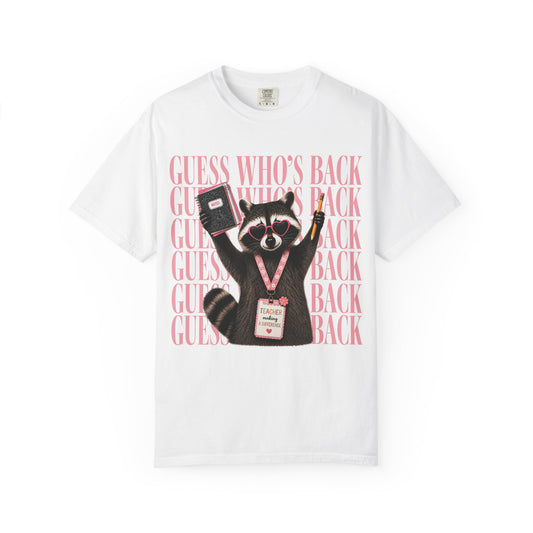 Guess Who's Back Raccoon Graphic Tee