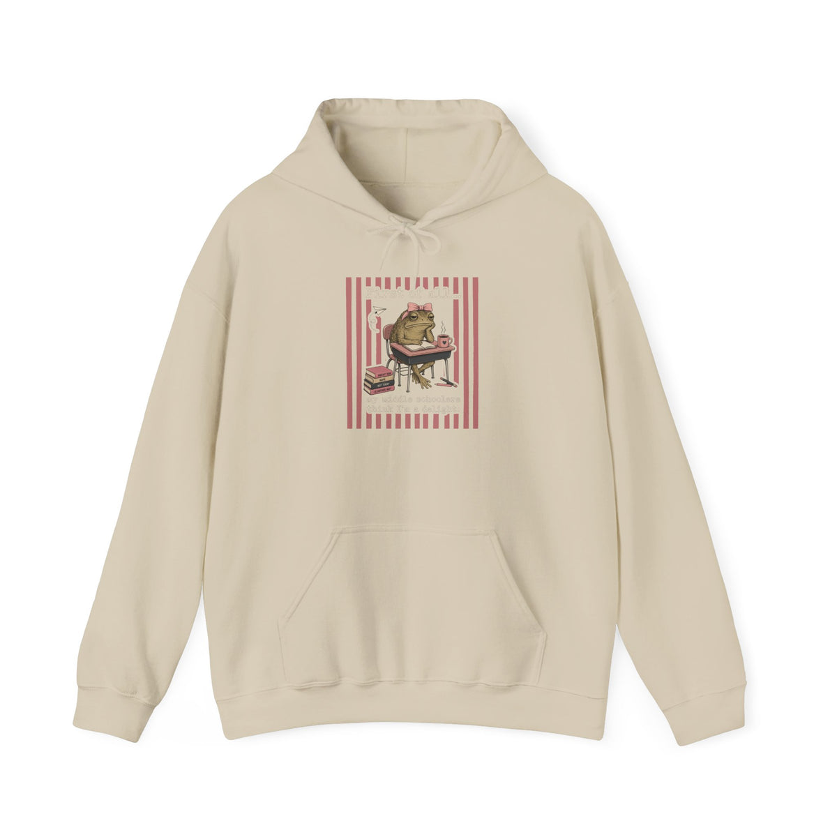 Cozy Reading Frog Hoodie – Vintage Book Lover Sweatshirt