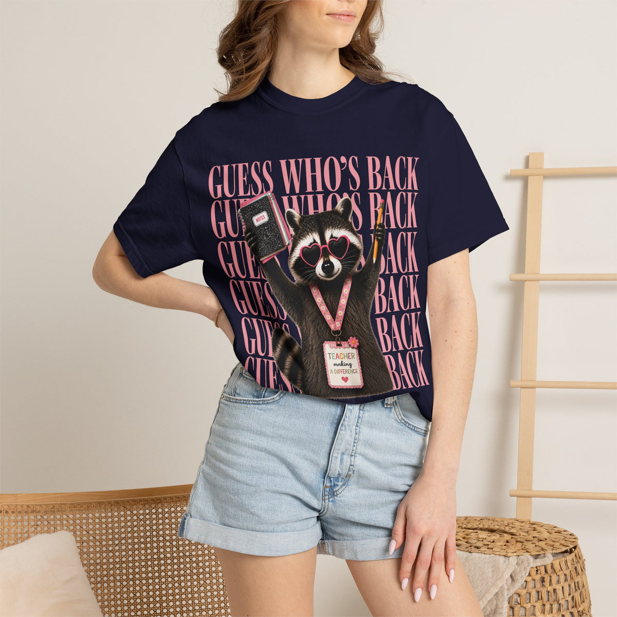 Guess Who's Back Raccoon Graphic Tee