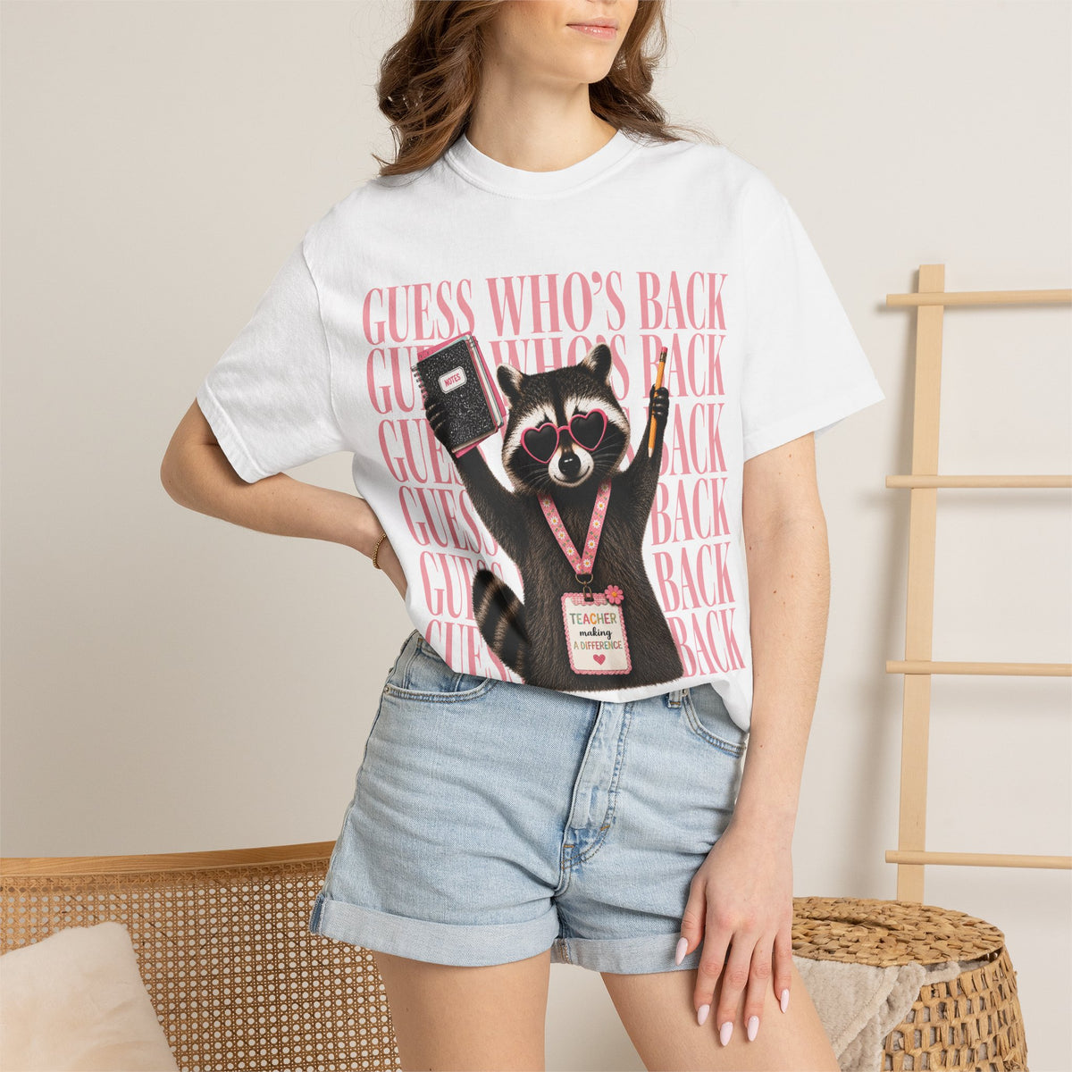 Guess Who's Back Raccoon Graphic Tee