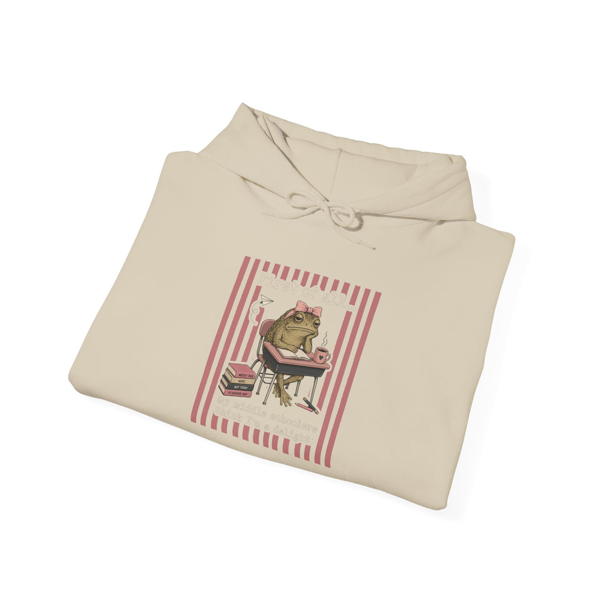 Cozy Reading Frog Hoodie – Vintage Book Lover Sweatshirt