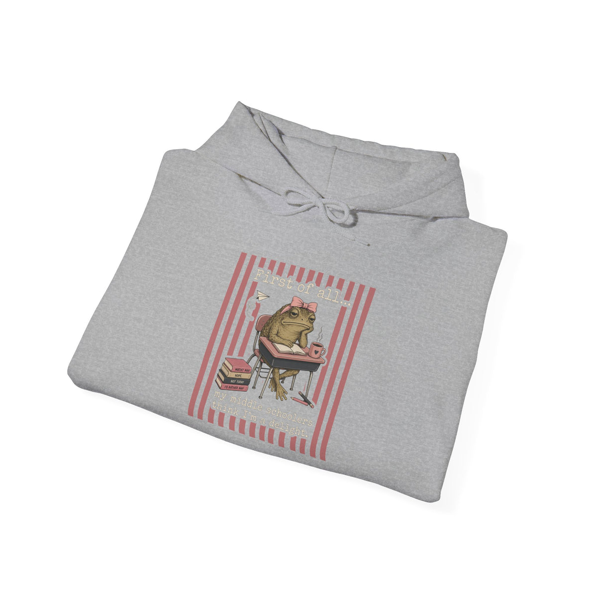 Cozy Reading Frog Hoodie – Vintage Book Lover Sweatshirt