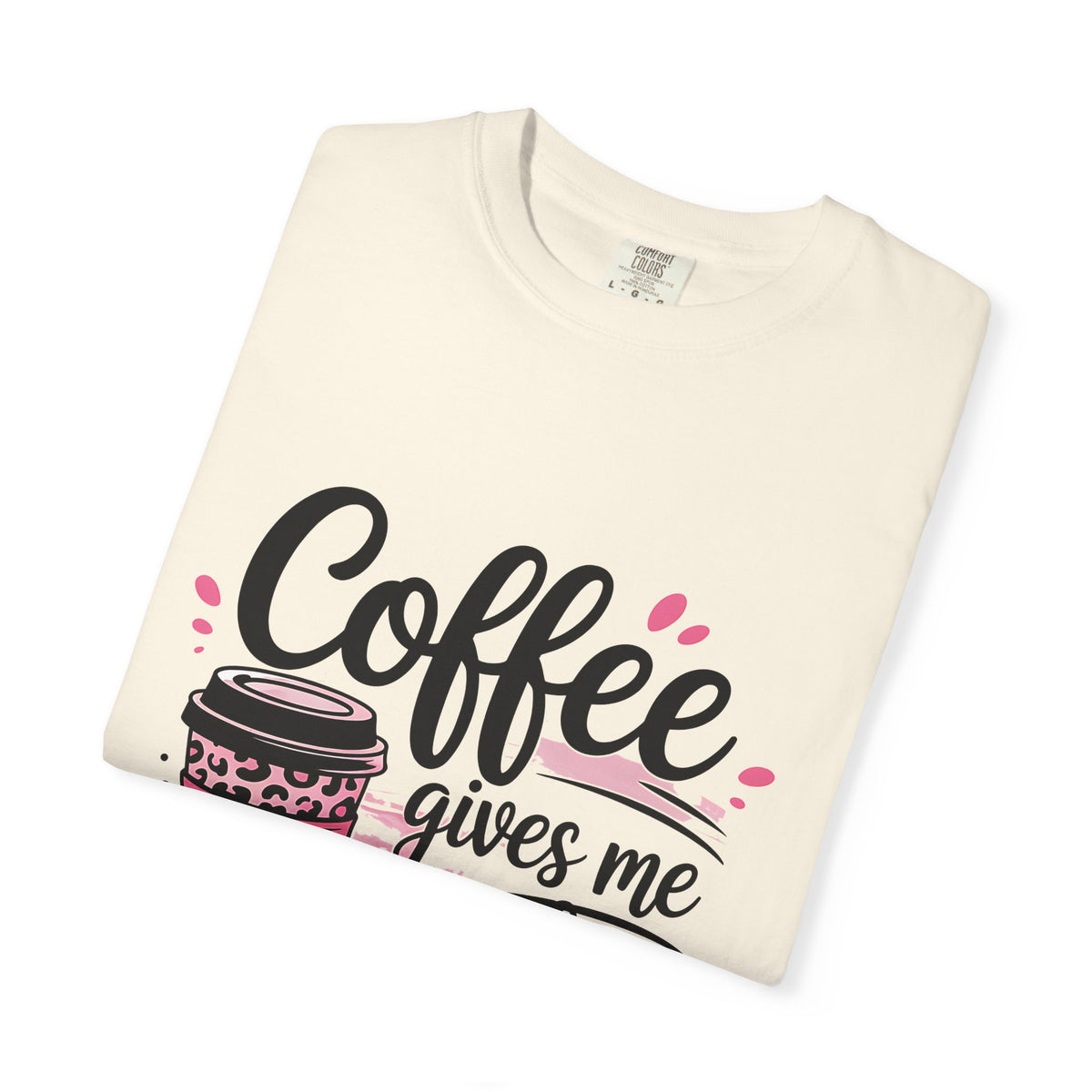 Teacher Coffee T-Shirt — "Coffee Gives Me Teacher Powers" Cute Gift Tee