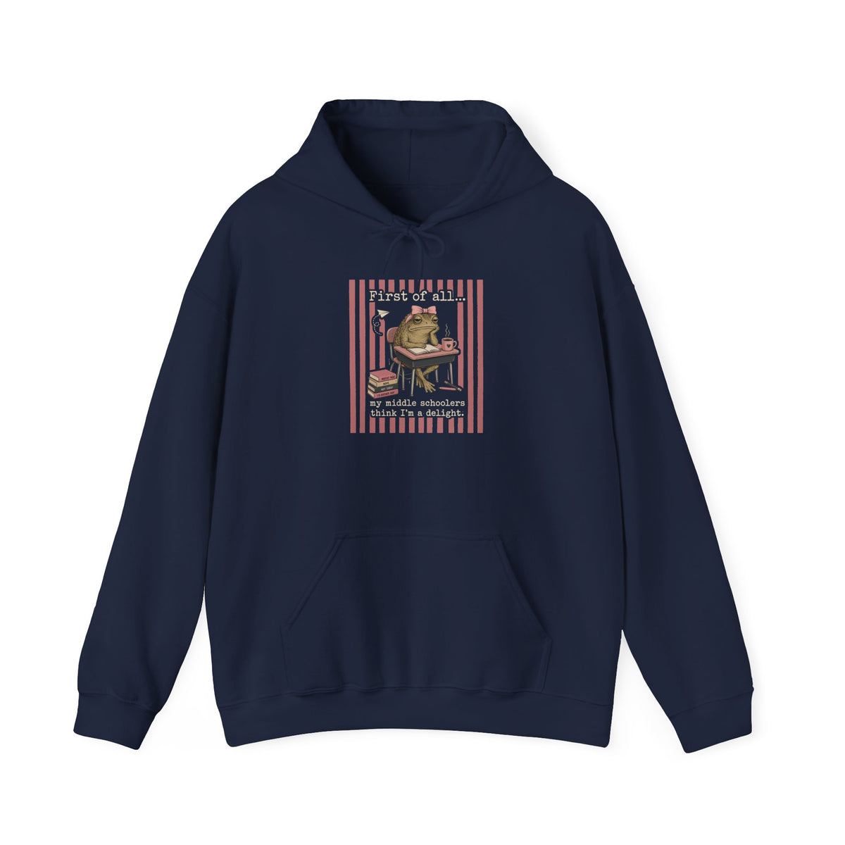 Cozy Reading Frog Hoodie – Vintage Book Lover Sweatshirt