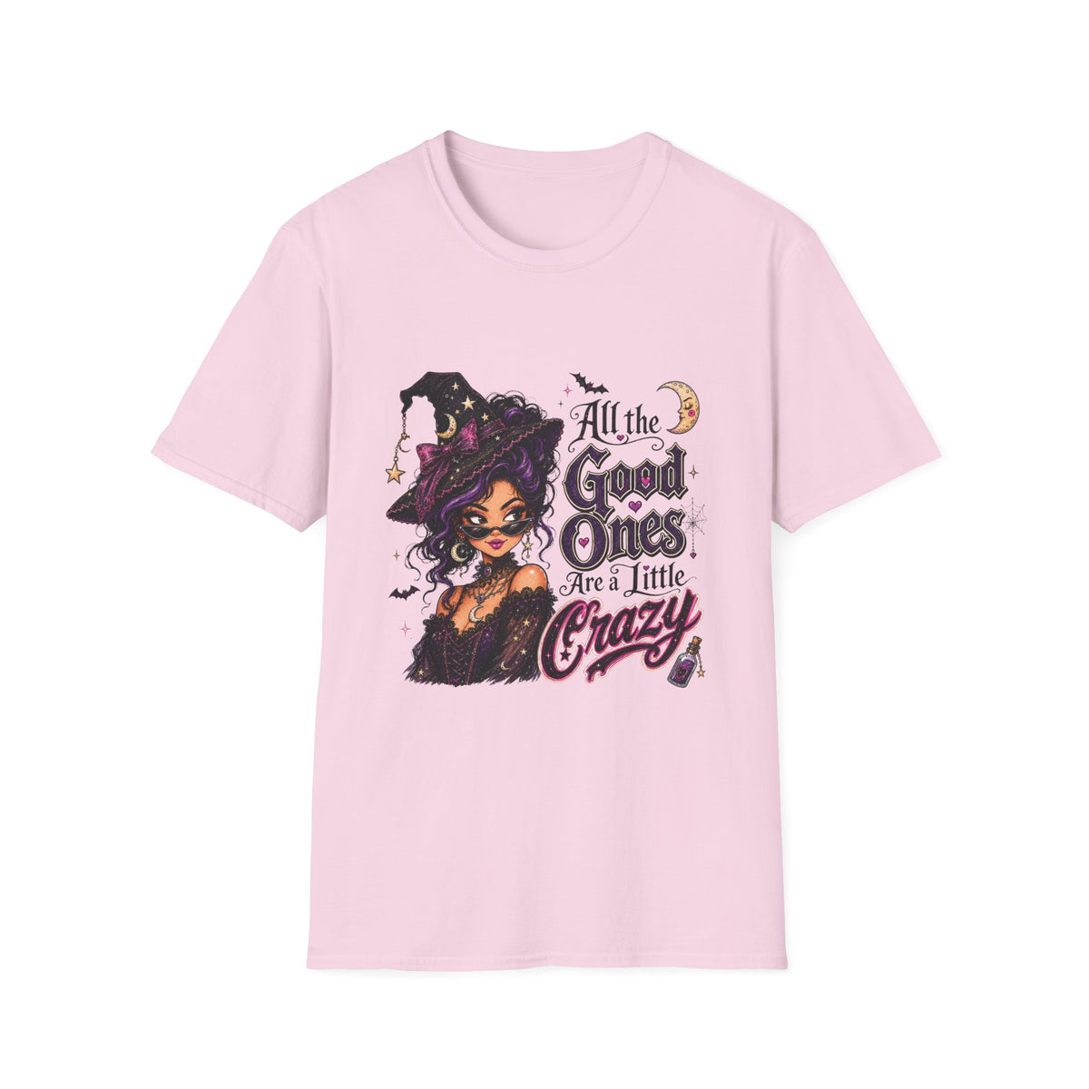 All the Good Ones Are a Little Crazy Tee | Witchy Halloween Graphic Shirt