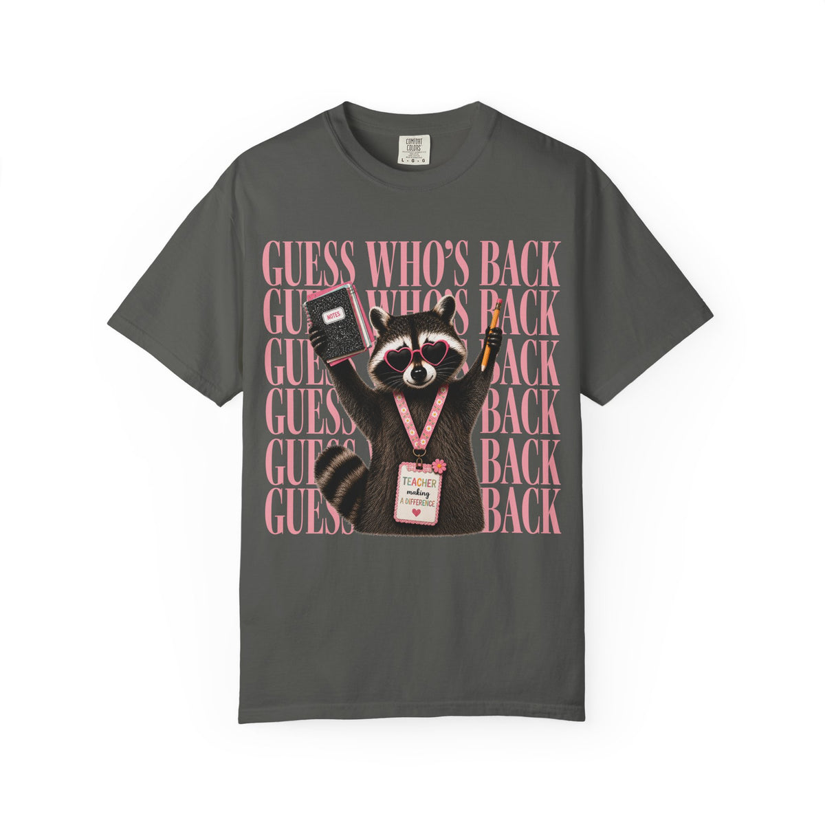 Guess Who's Back Raccoon Graphic Tee