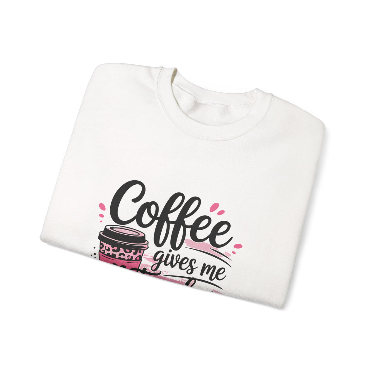 Coffee Gives Me Teacher Powers Sweatshirt — Funny Teacher Coffee Crewneck