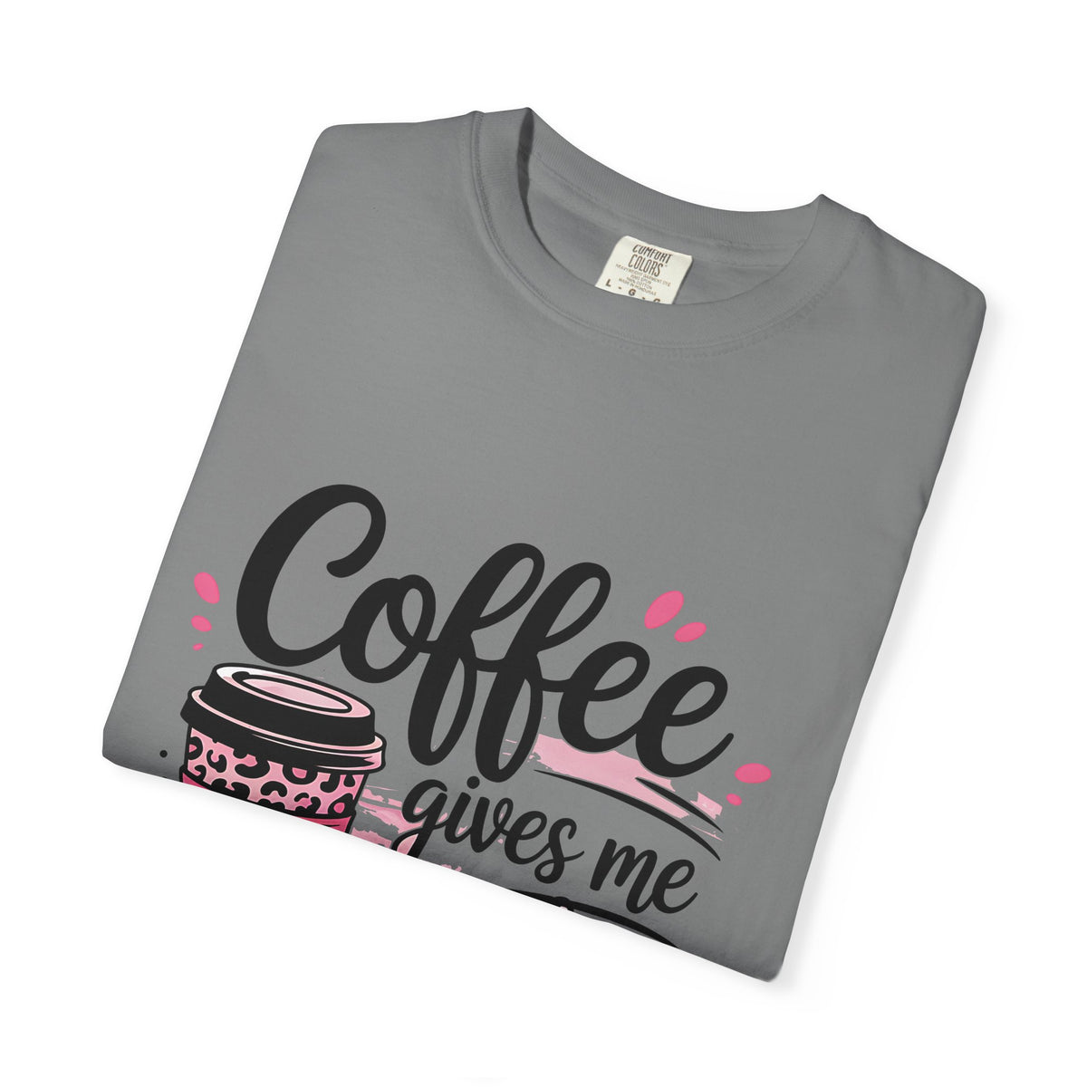 Teacher Coffee T-Shirt — "Coffee Gives Me Teacher Powers" Cute Gift Tee